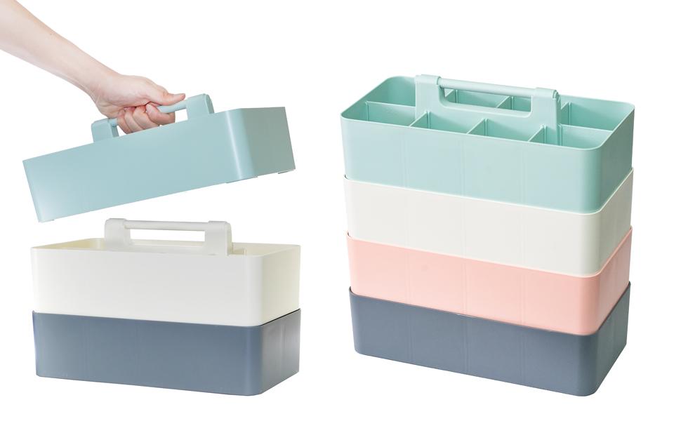 Stackable Desk Caddy with Handle